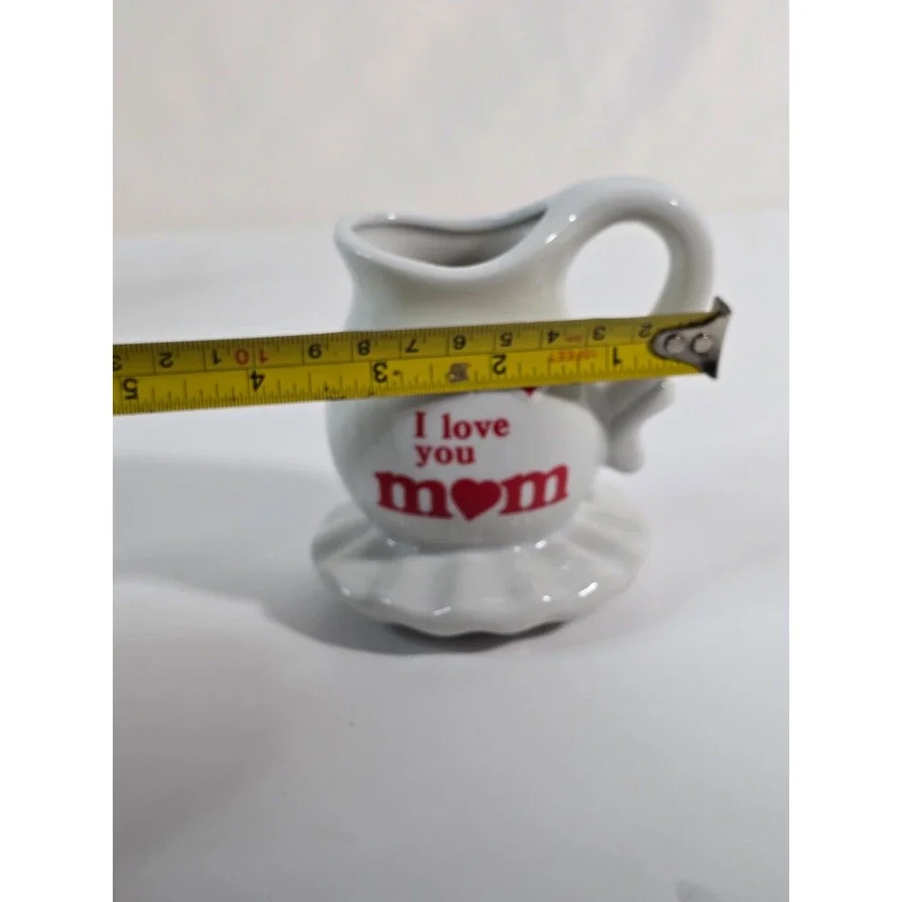 Vintage White Ceramic Miniature Creamer Pitcher